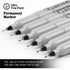 Ultra Fine Point Black Permanent Markers, 36 Pack for Paper, Plastic, Stone, Glass, and Metal