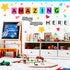 Classroom Bulletin Board Decoration Set with Welcome Decor for Kindergarten, Preschool, and Elementary School
