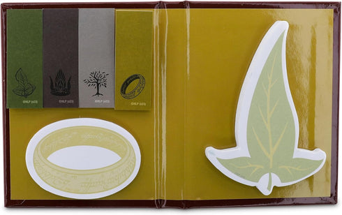 The Lord of The Rings Gondor and Elven Text Sticky Note and Tab Box Set - Notepad Stationery Paper for School and