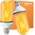 Upgraded LED Flame Light Bulbs, 4-Mode Flickering, E26 Fire Light Bulb for Indoor Outdoor, 2 Pack