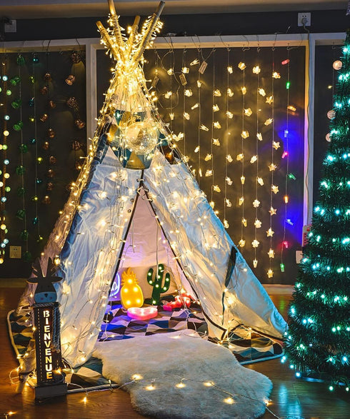800LED 330FT 8 Christmas Lights Outdoor, Warm White String Lights, Mode Plug in Waterproof Decor Twinkle Lights