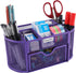 EasyPAG Desk Organizer, Mesh Caddy with Drawer for Office Supplies, Purple