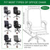 A26 CRFATOP Stretch Computer Office Chair Cover with Durable Zipper - Universal Rotating Desk Chair Slipcover, Simplism
