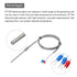 MECCANIXITY 2pcs PT100 RTD Thermocouple Stainless Steel M8 Temperature Sensor Probe -50 to 1300C, 10ft, 5x100mm