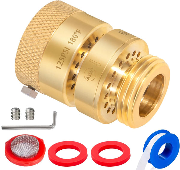 Breezliy PK1390 Replacement Self Draining Vacuum Breaker,1-1/16" Fine Thread Female to 3/4" GHT