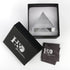 Crystal Pyramid Figurine Collectible, Transparent Glass Paperweight with Gift Box for Decoration (60mm)