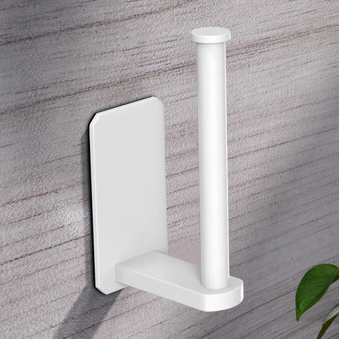 VAEHOLD Toilet Paper Holder Self Adhesive Kitchen Washroom Adhesive Toilet Roll Holder No Drilling for Bathroom Stick