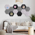 Gute 12 Pcs Self Adhesive Hexagon Felt Bulletin Board Tiles, Wall Decor for Memos Photos Display Cork Board