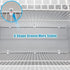 24 Pack White Down Wall Clip Closet Shelves Clips, Heavy Duty Wire Shelf Brackets with Screws