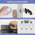 3-Light 18Inches E26 Bulbs Black Bathroom Lights Over Mirror, Anti-Rust Vanity Lighting Fixture for Bathroom, Modern