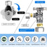 1/2" 3/8" Angle Stop Valve, Chrome Plated Brass for Kitchen, Faucet, Toilet Valves, 1/4 Turn