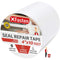 XFasten Waterproof Patch and Seal Tape, White, 4-Inch by 10-Foot for Roof, Gutter, Boat, Pool Repair