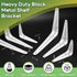 PHITUODA 24 Pack 4 3 Inch, Shelf Brackets x Heavy Duty White Metal Floating Shelf Bracket, L Bracket Corner Brace