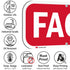 SmartSign FACP Sign (Fire Alarm Control Panel) 6" x 12" Reflective Aluminum, Made in USA