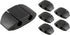 6 Pack, 46091-RF1 Cordinate Dual Slot Cable Management Dots, Cord Organizer Cable Holder Clips, Desk Cable Management