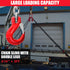 6600LBS Double Leg Chain Sling with Hooks, 5Ft 5/16" G80 Alloy Steel 2 Leg Chain Sling