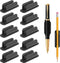 baecel 10 PCS Pen Holder, Upgraded Adhesive Pencil Holder for Desk, Flexible Silicone