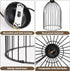 E26 Bulb), Black Decorative Birdcage Industrial Chandelier Modern Metal Cage Pendant Light Fixture, Base (No Assembly