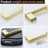 RANDOM Brushed Gold Toilet Paper Holder, Modern SUS 304 Stainless Steel Bathroom Tissue Roll Holder