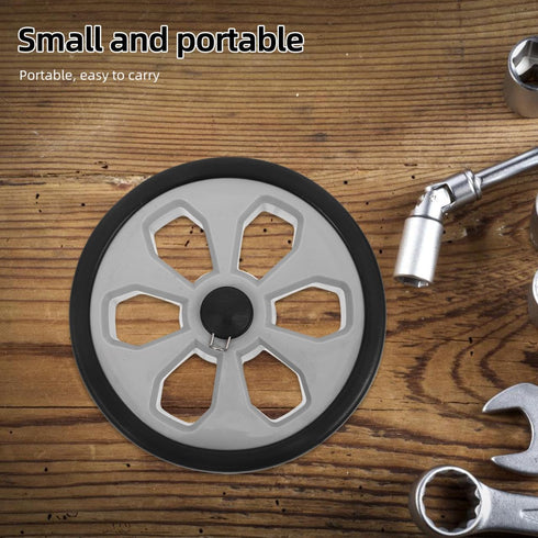 Set 2 7.87 Inch DOITOOL Shopping Cart Wheels Replacement of Heavy Duty Foldable Utility Trolley Wheels for Grocery Cart