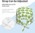Nurse Scrub Cap Men Women with Buttons - Cute Broccoli Green Print Soft Comfy Surgical Cap, Adjustable Tie Back Scrub