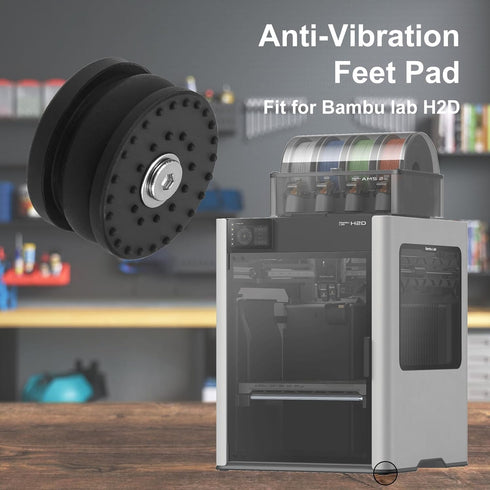 4 h2d 3D h2d 3D pcs Printer Anti-Vibration Feet Universal Rubber Foot Anti-Slip Silicone Rubber Pad Compatible