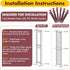 MorningRo 36 Pack Vinyl Shutter Fasteners Plastic Shutter Screws Window Shutters Exterior Spike Loks for Installing