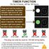 yowin 30V 6W 2 120VAC 60hz 6h 8 2 Bulb Class Power Supply LED Controller, Outdoor Fairy Lights Adapter with Timer