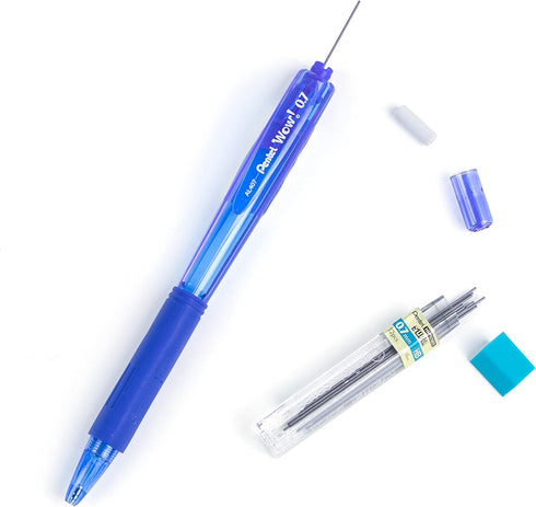 Pentel 0.7mm Wow Mechanical Pencil with Blue Barrel, Box of 12 (AL407C)