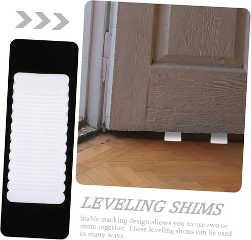 Artibetter 4pcs Wobble Stopper Wedges, Toilet Shims for Leveling Furniture Home Improvement