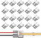 COB LED Light Strip Connectors - 20pcs 8mm 2Pin Solderless LED Tape Light Connectors for DIY COB/SMD Strip Lights