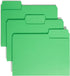 Smead SuperTab File Folder, Green, Oversized 1/3-Cut Tab, Letter Size, 100 per Box (11985)