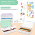 Pencil Box for Office Supplies Storage Organizer Box, Double Layer Large Capacity Pencil Boxes, Plastic Crayon Box with