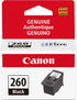 Canon PG-260 Genuine Black Ink Cartridge, Compatible with TS5320/6420/6420a,TR7020/7020a