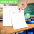 SCRIBBLEDO Division & Place Value Math Practice, 9”x12” Small White Board Dry Erase Sheets, Classroom Pack of 10