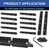 12pcs 4040 Straight Connector Corner Bracket Joint Plate, T-Slotted Accessories with Screws for 4040 Aluminum Profile