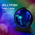7 Estink Jelly Fish Lamp Aquarium Light, Color Changing RGB Round Jelly Fish Night Light Table Lamp for Home Office
