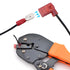 120PCS Nylon Insulated Flag Spade Quick Disconnects, 90 Degree Electrical Female Crimp Terminals AWG22-10