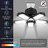 BRAINIAC LED Garage Light Bulbs, 100W 10000LM Super Bright Garage Lighting with 5 Adjustable Panels, E26/E27 Screw-in Deformable Led Garage Ceiling Light Fixture for Warehouse, Corridor, Stadium by BRAINIAC