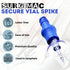 Pack 10 SurgiMac Vial Spike Clave Latex Free Secure Vial Penetration Device Needleless Ergonomic Grip Vial Adapter