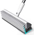 Floor Scrub Brush with Long Handle, Heavy-Duty Stiff Bristles, V-Shape Floor Scrubber