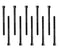 Socket Head Cap Screw, 1/4-20 x 3, Alloy Steel, Black Oxide, Hex Socket Coarse Thread, 10 Quantity