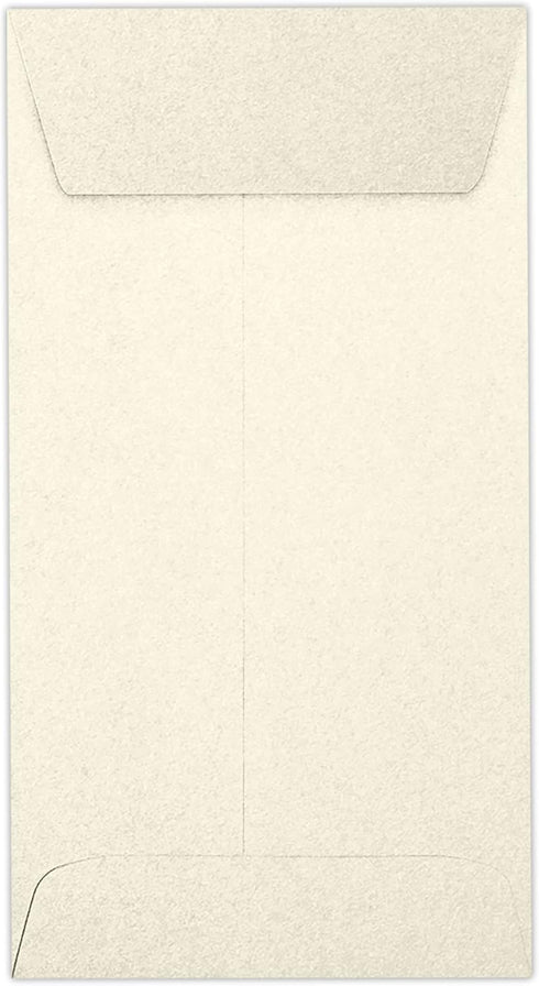 LUXPaper #7 Coin Envelopes | 50 Qty | Peel & Press | 3 1/2" x 6 1/2" | Champagne Metallic | 81lb. Text