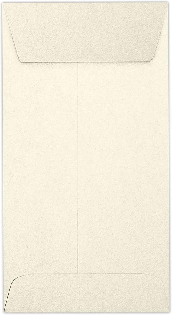 LUXPaper #7 Coin Envelopes | 50 Qty | Peel & Press | 3 1/2" x 6 1/2" | Champagne Metallic | 81lb. Text