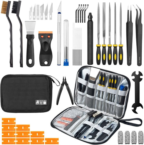 Yibrvoik 50Pcs 3D Printer Tool Kit & Accessories for All FDM/SLA Printers, Includes