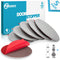 Neoera 5 Pack Door Stopper Wall Protector, 2.3" Rubber Bumper with Premium Self Adhesive Sticker (Gray)
