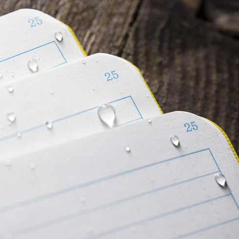 Rite in the Rain Weatherproof Notebook, 4.625" x 7", Yellow Cover, Universal Pattern, 3 Pack