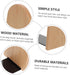 Simple Design Wooden Bookends for Desk and Shelf Thick Beech Wood Book Stand Book Holders for Office Organization