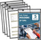 Job Ticket Holders 5 Pack 9x12 - Document Holder, Plastic Sleeves for Paper, Dry Erase Pockets, Clear Ticket Holder