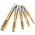 5Pcs Ti-Coated Metric Tap M3-M8, Straight Flute Thread Tap Mini Machine Screw Drill Tap for DIY